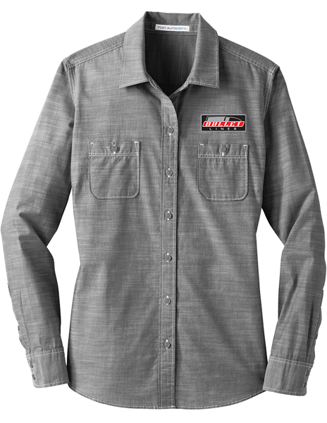 Picture of Port Authority® Ladies Slub Chambray Shirt